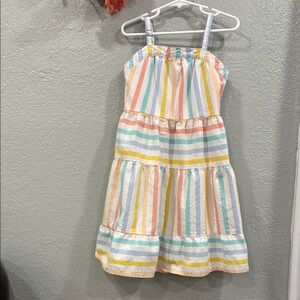 Multicolored striped dress
